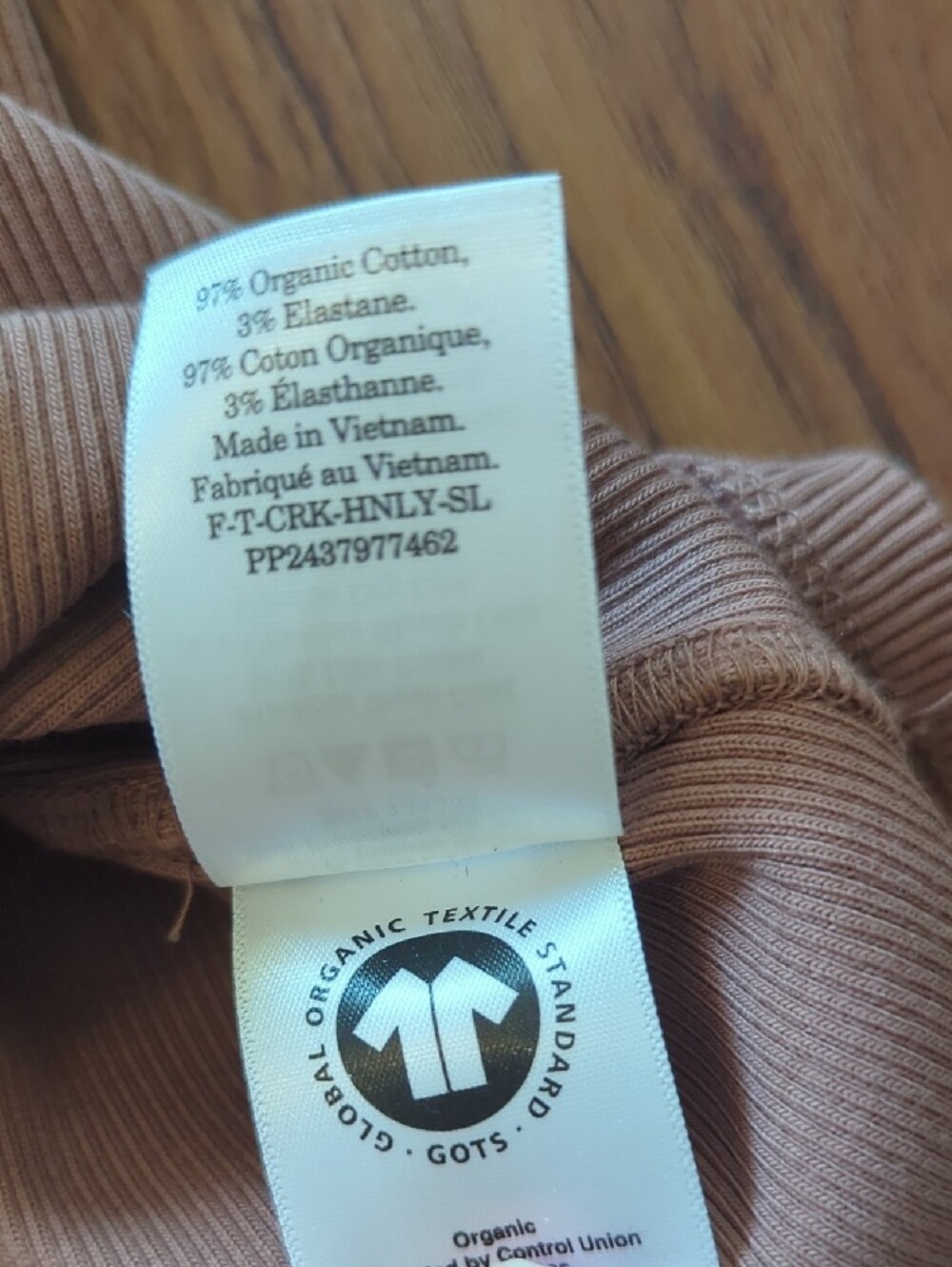 Ribbed Henley Tank Top, Medium - Picture 4 of 6